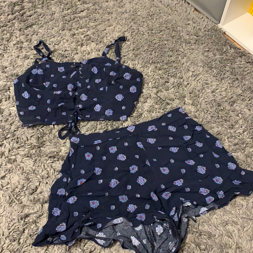 Blue Two Piece Set